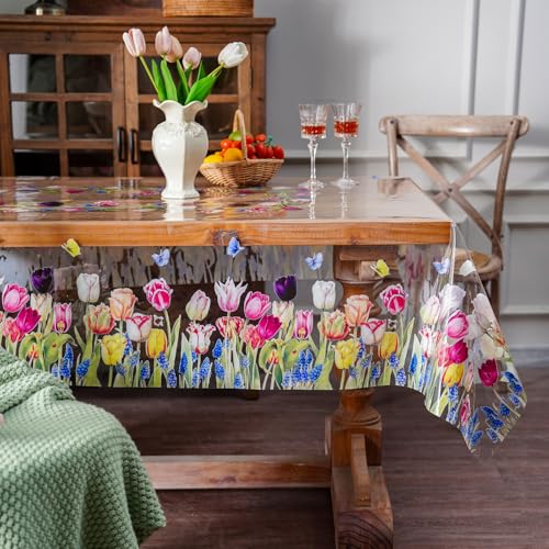 47% Off ARTABLE Clear Vinyl Tablecloth for Dining Tables - Image 1