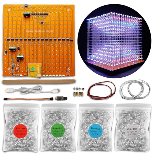50% Off Mini 3D LED Cube DIY Soldering Kit - Image 1