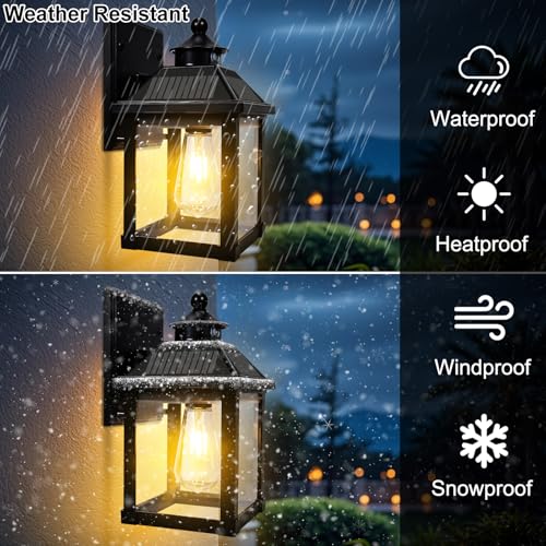 50% Off Solar Wall Lights Outdoor Dusk to Dawn Motion Sensor - Image 2