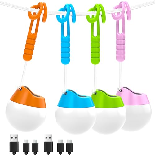 50% Off LETMY Rechargeable Camping Lights 4-Pack - Image 1