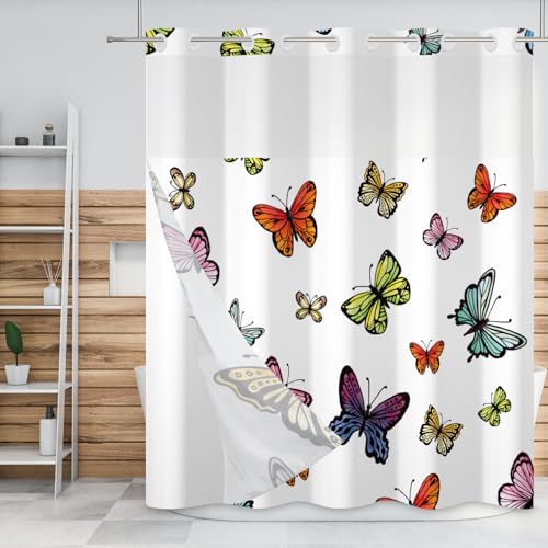 50% Off Baocicco Butterfly Shower Curtain Set 71x83 - Image 1
