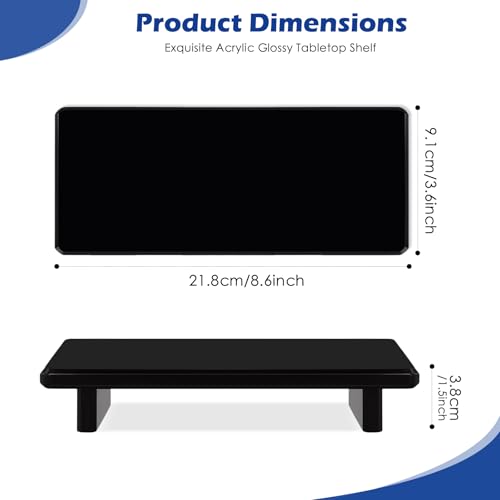 5% Off Matte Black Acrylic Vanity Tray 2-Pack for Men - Image 3