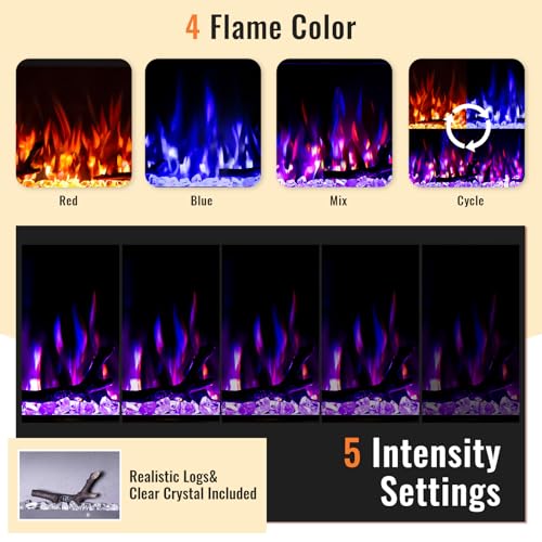 50% Off TaleBoy 50" Electric Fireplace Insert - Image 3