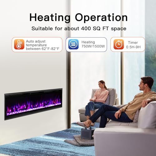 50% Off TaleBoy 50" Electric Fireplace Insert - Image 4