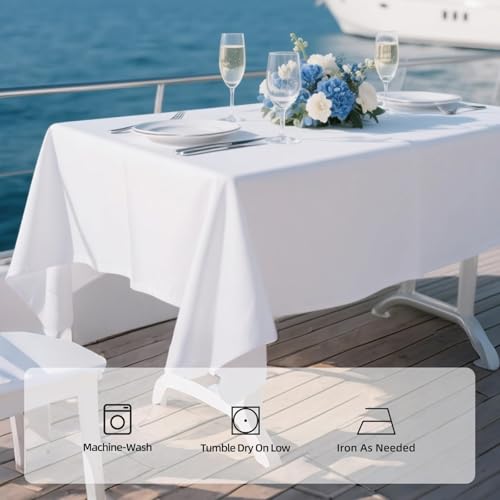30% Off WIGENIUS 6-Pack White Tablecloth for 6FT Tables - Image 6