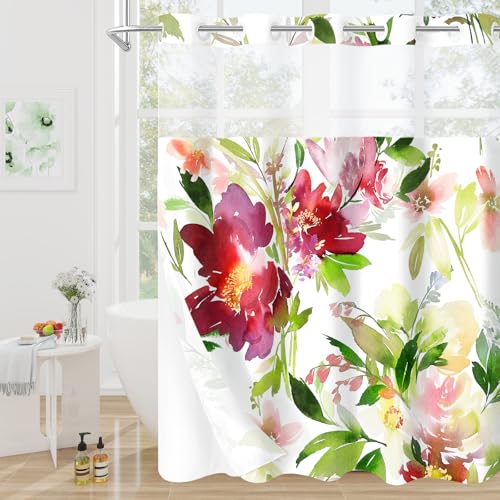 30% Off Litabel Watercolor Floral Shower Curtain Set - Image 1
