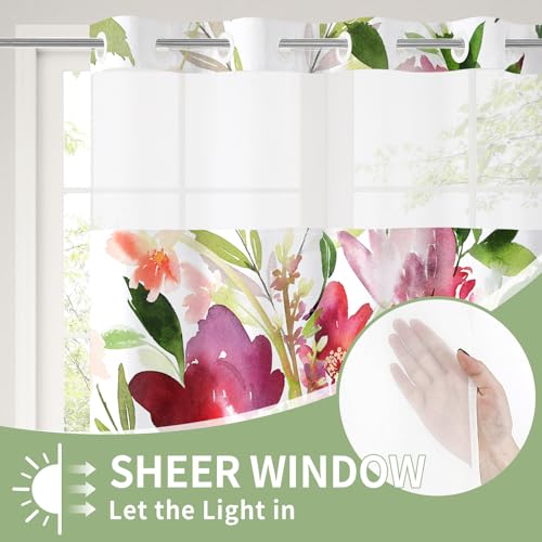 30% Off Litabel Watercolor Floral Shower Curtain Set - Image 3