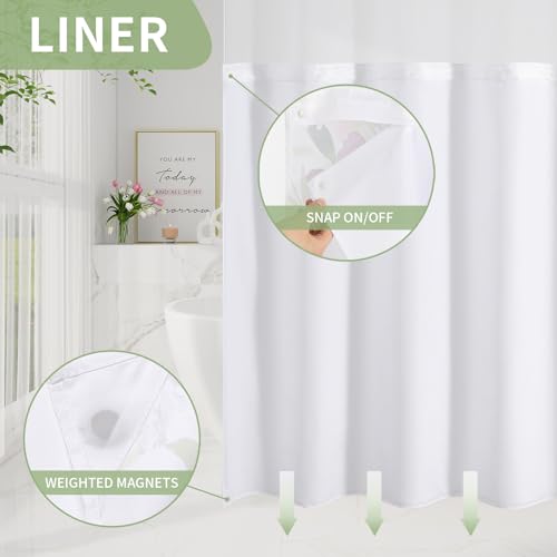 30% Off Litabel Watercolor Floral Shower Curtain Set - Image 6