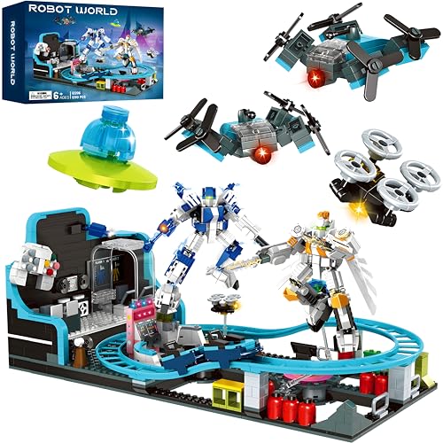 Toptrend 1293-Piece Space Roller Coaster STEM Toy for Kids - Image 1