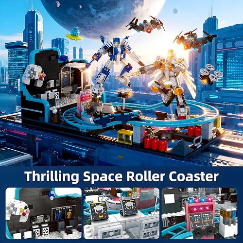 Toptrend 1293-Piece Space Roller Coaster STEM Toy for Kids - Image 2