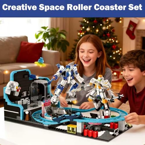Toptrend 1293-Piece Space Roller Coaster STEM Toy for Kids - Image 3
