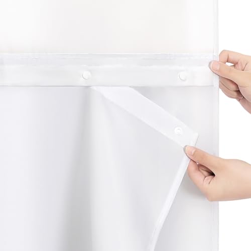 50% Off Snap-In Shower Curtain Liner Replacement - Image 1