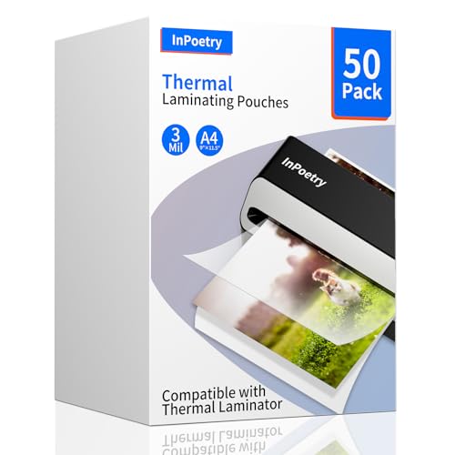 Thermal Laminating Sheets 50-Pack, 9x11.5 In, Save 40% - Image 1