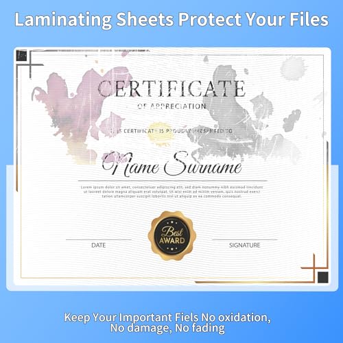 Thermal Laminating Sheets 50-Pack, 9x11.5 In, Save 40% - Image 5