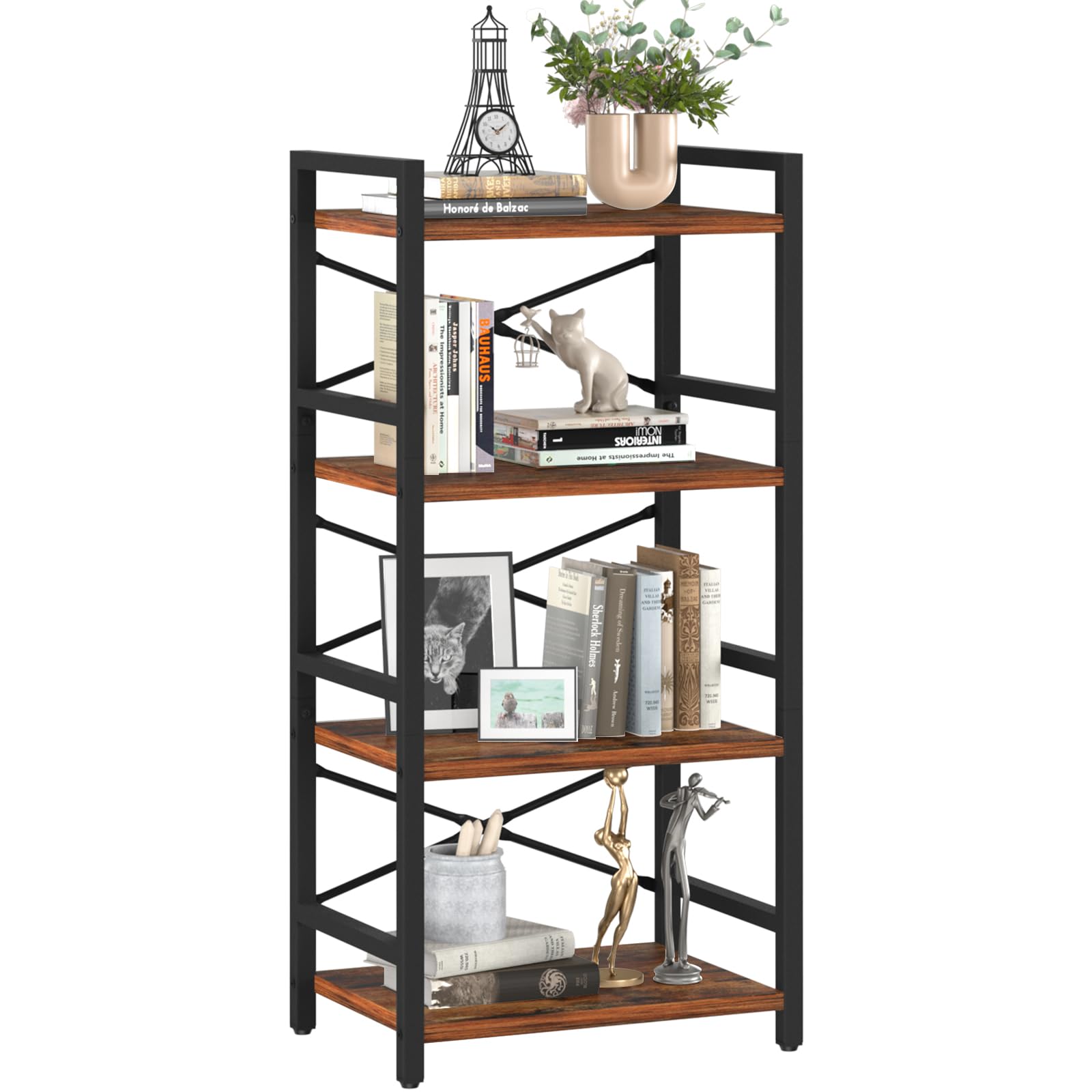 20% Off Yoobure 4-Tier Industrial Bookshelf