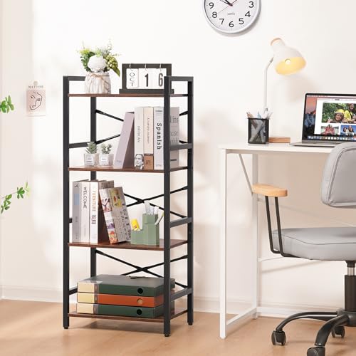 20% Off Yoobure 4-Tier Industrial Bookshelf - Image 3