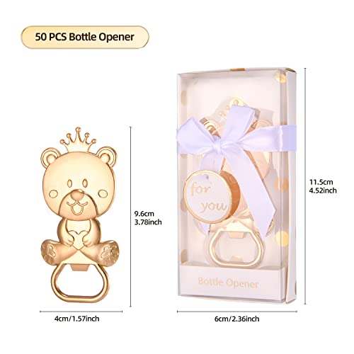 50-Pack Bear Bottle Openers: 50% Off Baby Shower Favors - Image 2