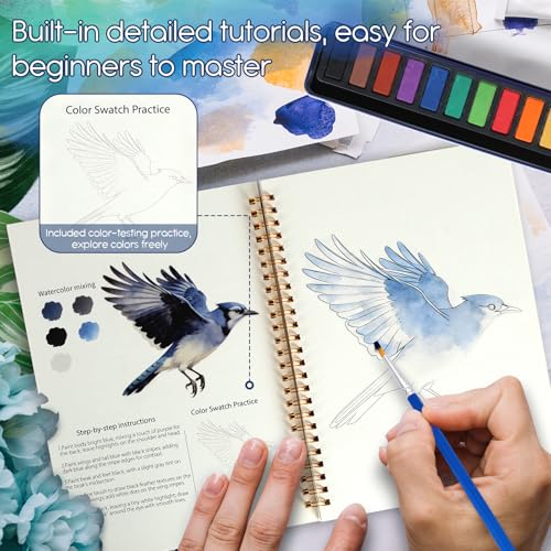 Easy-Learn Bird Watercolor Workbook at 50% Off! - Image 3