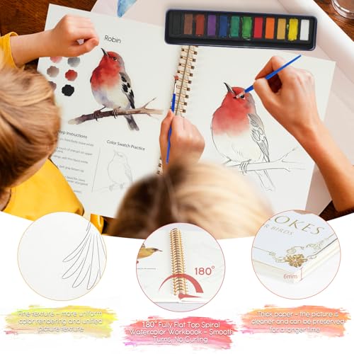 Easy-Learn Bird Watercolor Workbook at 50% Off! - Image 4