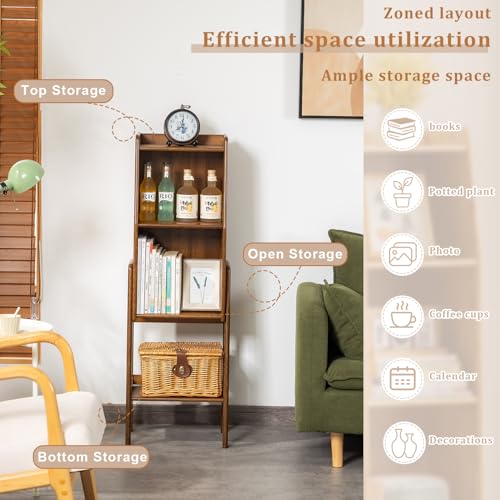50% Off 3-Tier Bamboo Bookshelf by ABAMFUR - Image 4