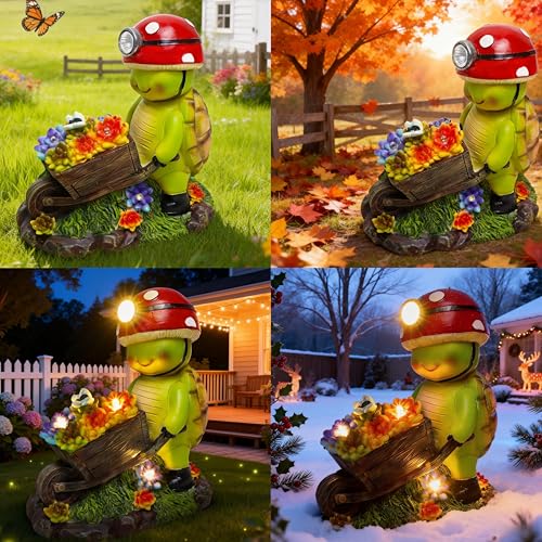 50% Off SunGlee Solar Turtle Outdoor Garden Light - Image 3