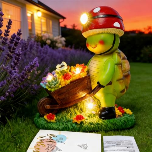 50% Off SunGlee Solar Turtle Outdoor Garden Light - Image 5