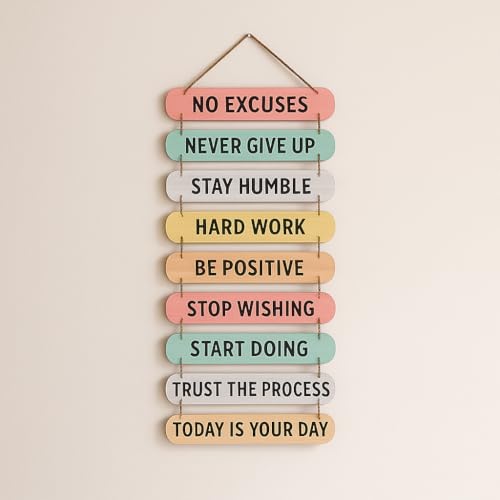 Motivational Wooden Wall Art Sign - 40% Off - Image 1