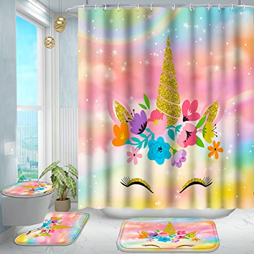 26% Off Poedist 4-Pc Bathroom Shower Curtain Set - Image 1