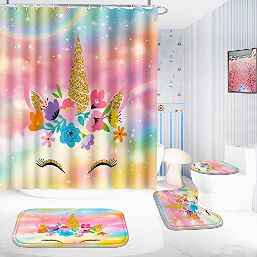 26% Off Poedist 4-Pc Bathroom Shower Curtain Set - Image 5