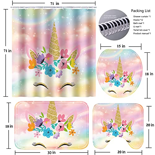 26% Off Poedist 4-Pc Bathroom Shower Curtain Set - Image 7