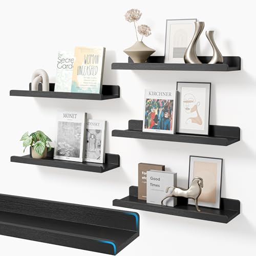 35% Off YUFLINX 6-Pack Black Floating Shelves - Image 1