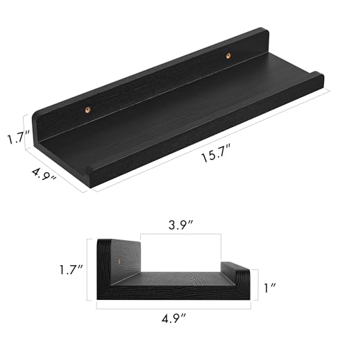 35% Off YUFLINX 6-Pack Black Floating Shelves - Image 3