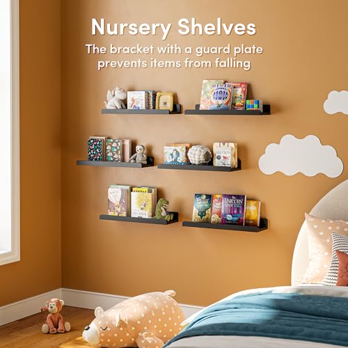 35% Off YUFLINX 6-Pack Black Floating Shelves - Image 4