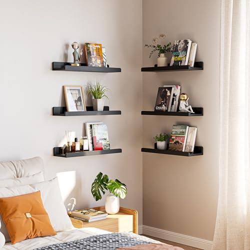 35% Off YUFLINX 6-Pack Black Floating Shelves - Image 6