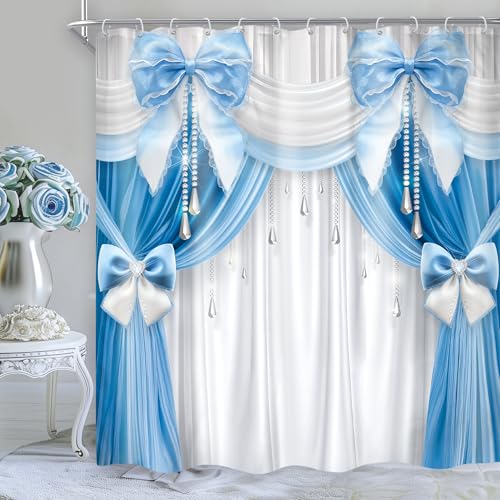 22% Off Cinbloo Bow Elegant Shower Curtain Set - Image 1