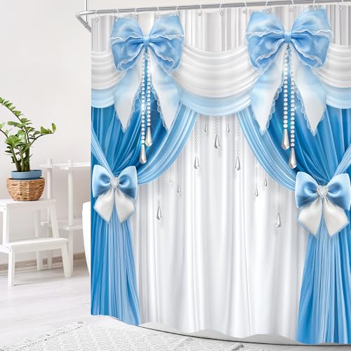 22% Off Cinbloo Bow Elegant Shower Curtain Set - Image 2