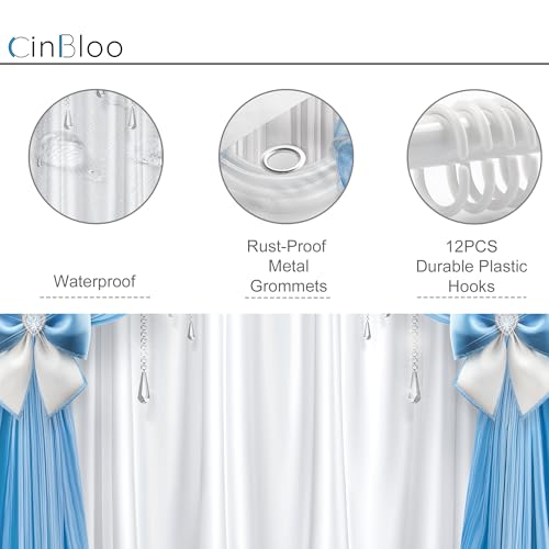 22% Off Cinbloo Bow Elegant Shower Curtain Set - Image 4