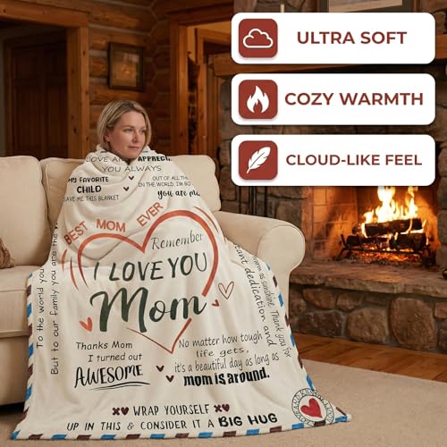56% Off Super Soft Personalized Throw Blanket for Mom - Image 4