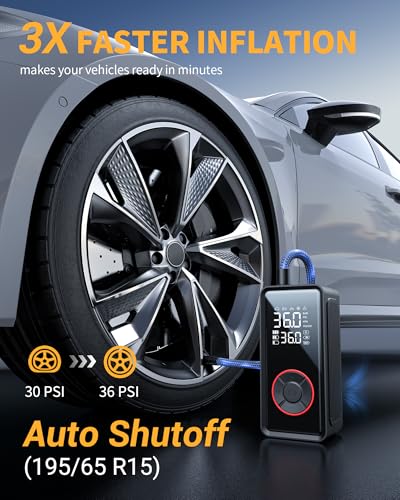 57% Off Powools Tire Inflator: 3X Faster Air Pump - Image 2