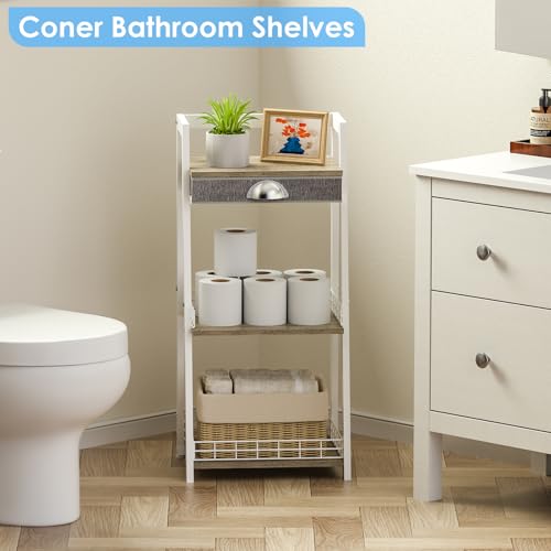 Save 50% on 3-Tier Bathroom Shelf with Drawer - Image 5
