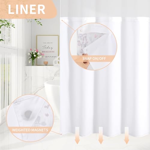 50% Off Litabel Floral Shower Curtain Set - Image 7