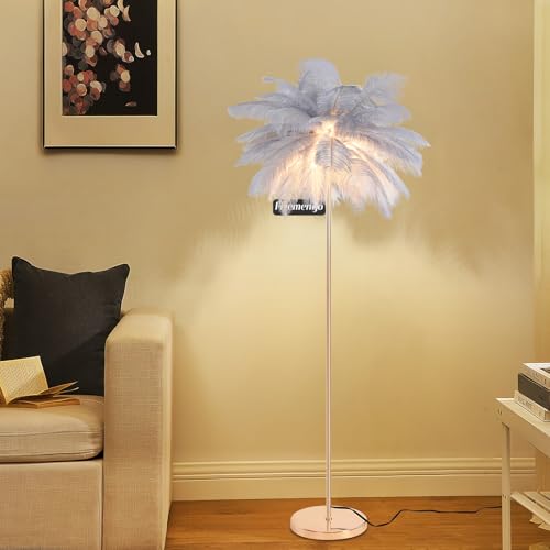 50% Off Fivemengo Feather Floor Lamp - Cozy Home Light