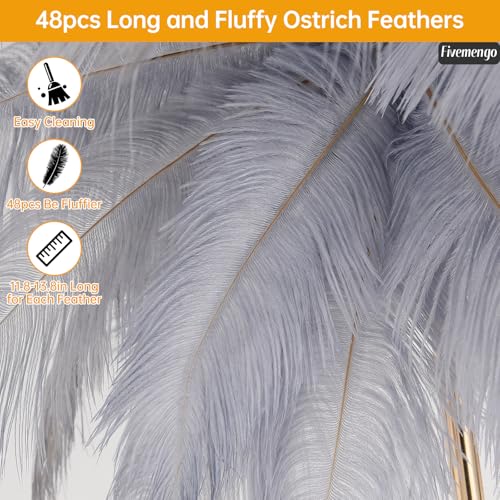50% Off Fivemengo Feather Floor Lamp - Cozy Home Light - Image 3