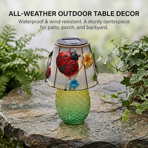 30% Off ChexLizard Ladybug Solar Table Lamps for Outdoor Decor - Image 3