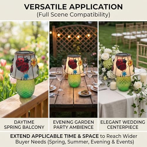 30% Off ChexLizard Ladybug Solar Table Lamps for Outdoor Decor - Image 6