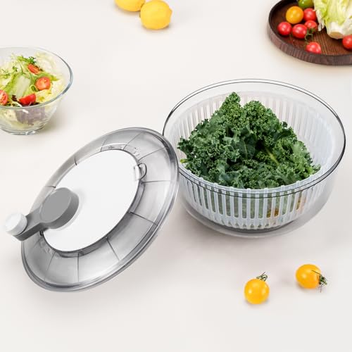50% Off KEOUKE Manual Salad Spinner for Crisp Greens - Image 7