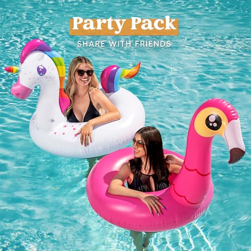 43% Off JOYIN 2-Pack Flamingo & Unicorn Pool Float - Image 4
