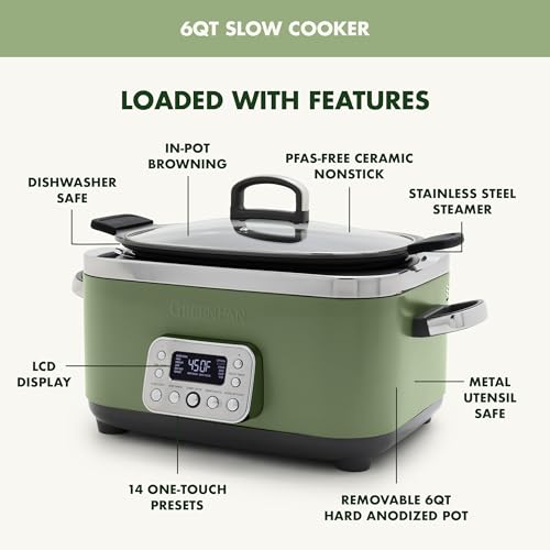 20% Off GreenPan Elite 14-in-1 Nonstick 6QT Slow Cooker - Image 5