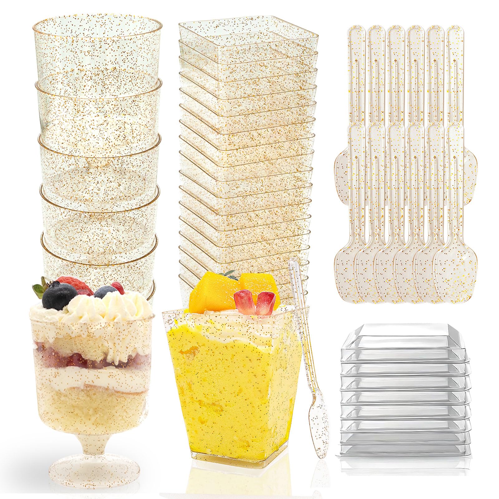 7% Off 360-Pack Plastic Dessert Cups with Lids & Spoons