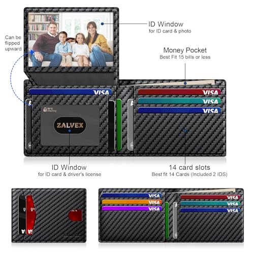 38% Off Slim RFID Wallet for Men – Holds 14 Cards - Image 3
